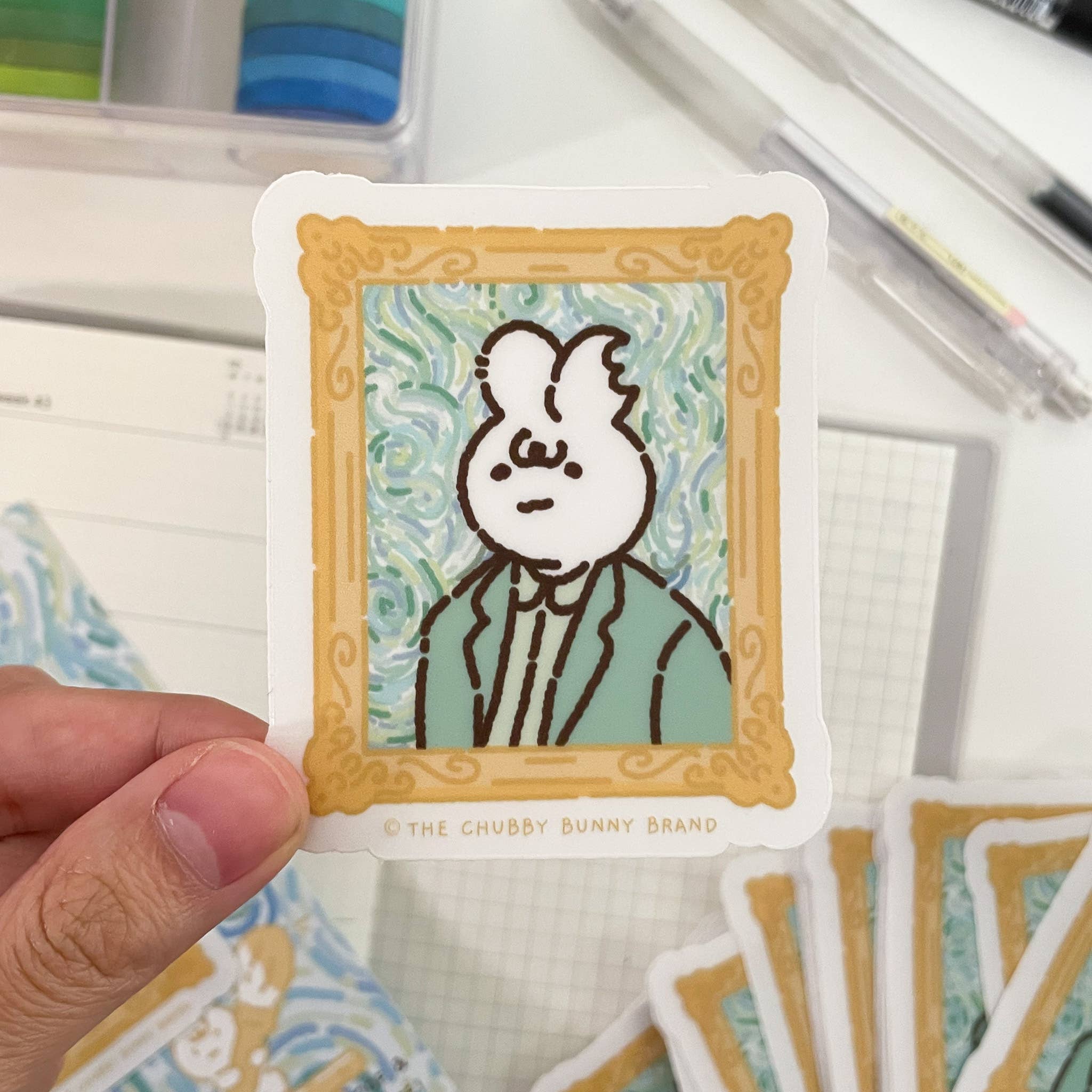 Vincent Van Gogh Self Portrait Vinyl Sticker