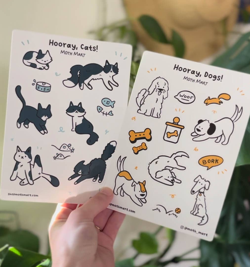 Hooray, Cats! Sticker Sheet