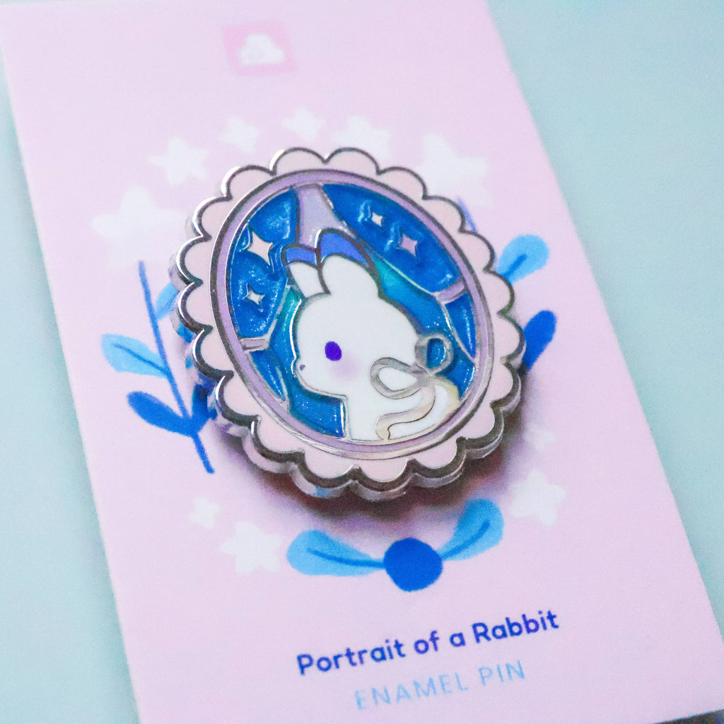 Enamel Pin - Portrait of a Rabbit