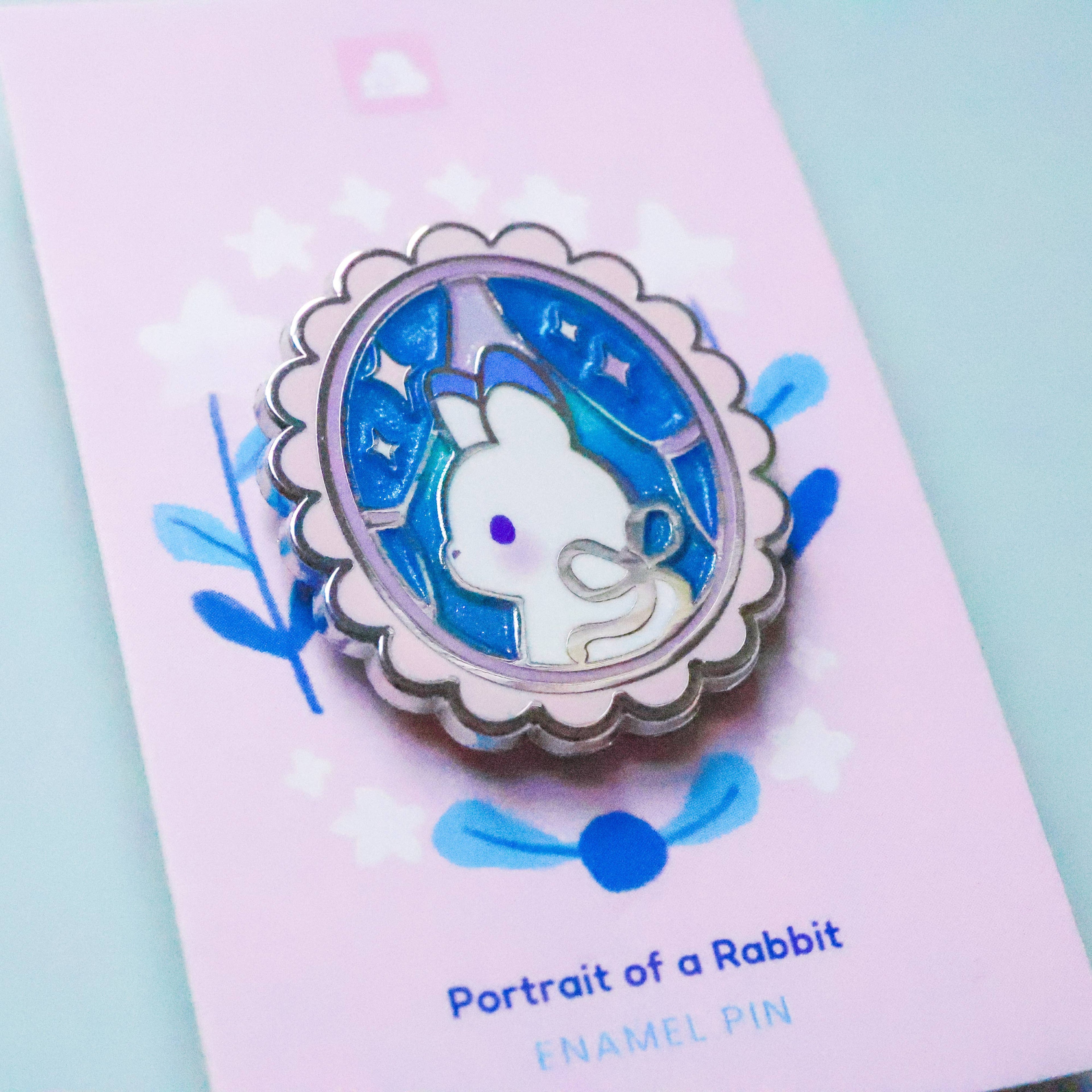 Enamel Pin - Portrait of a Rabbit