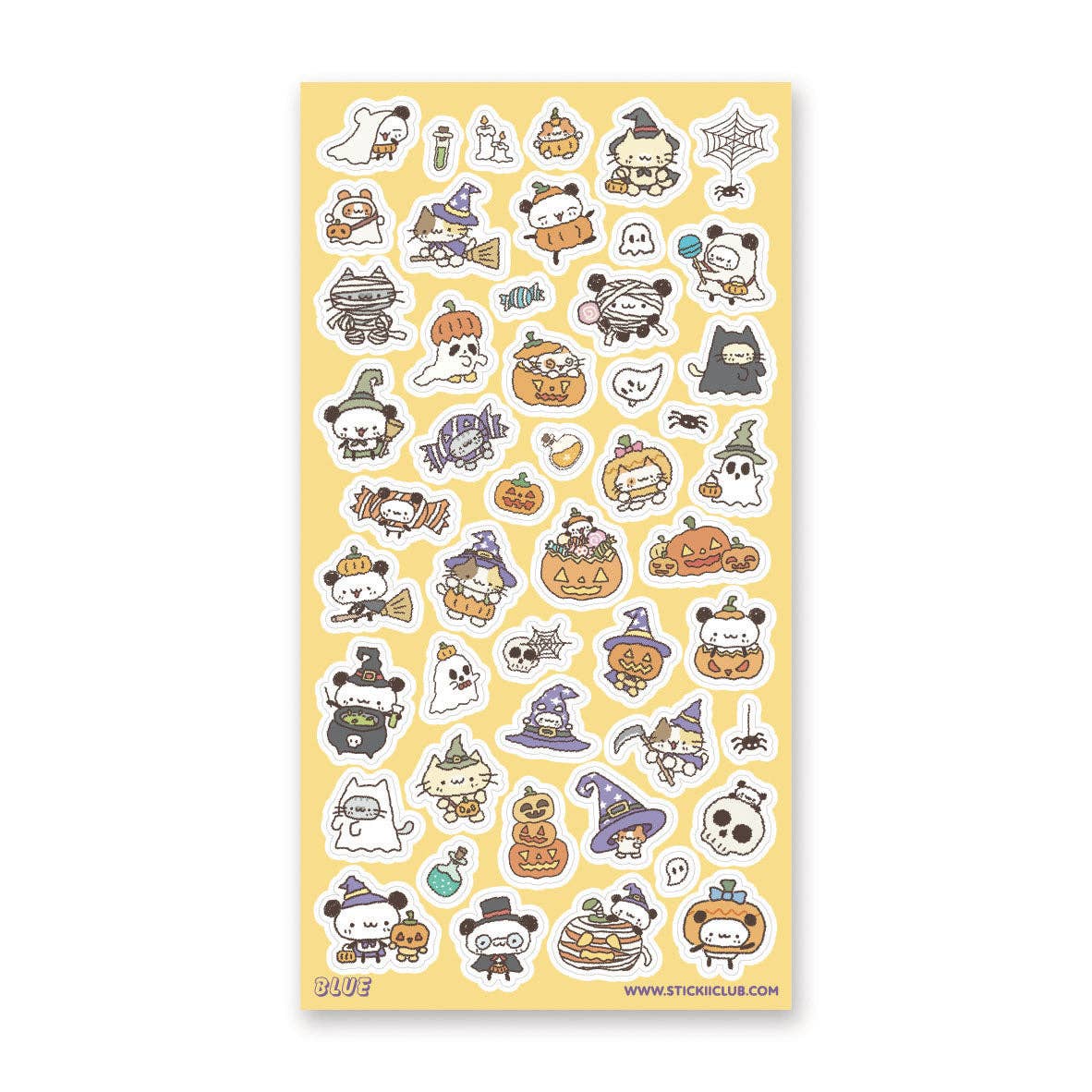 Kawaii Halloween Sticker Sheet