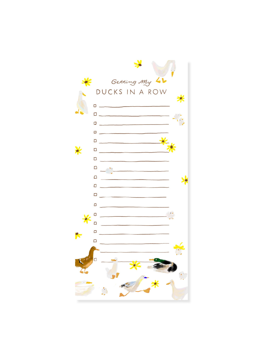 Ducks in a Row To Do List – Magnetic Notepad