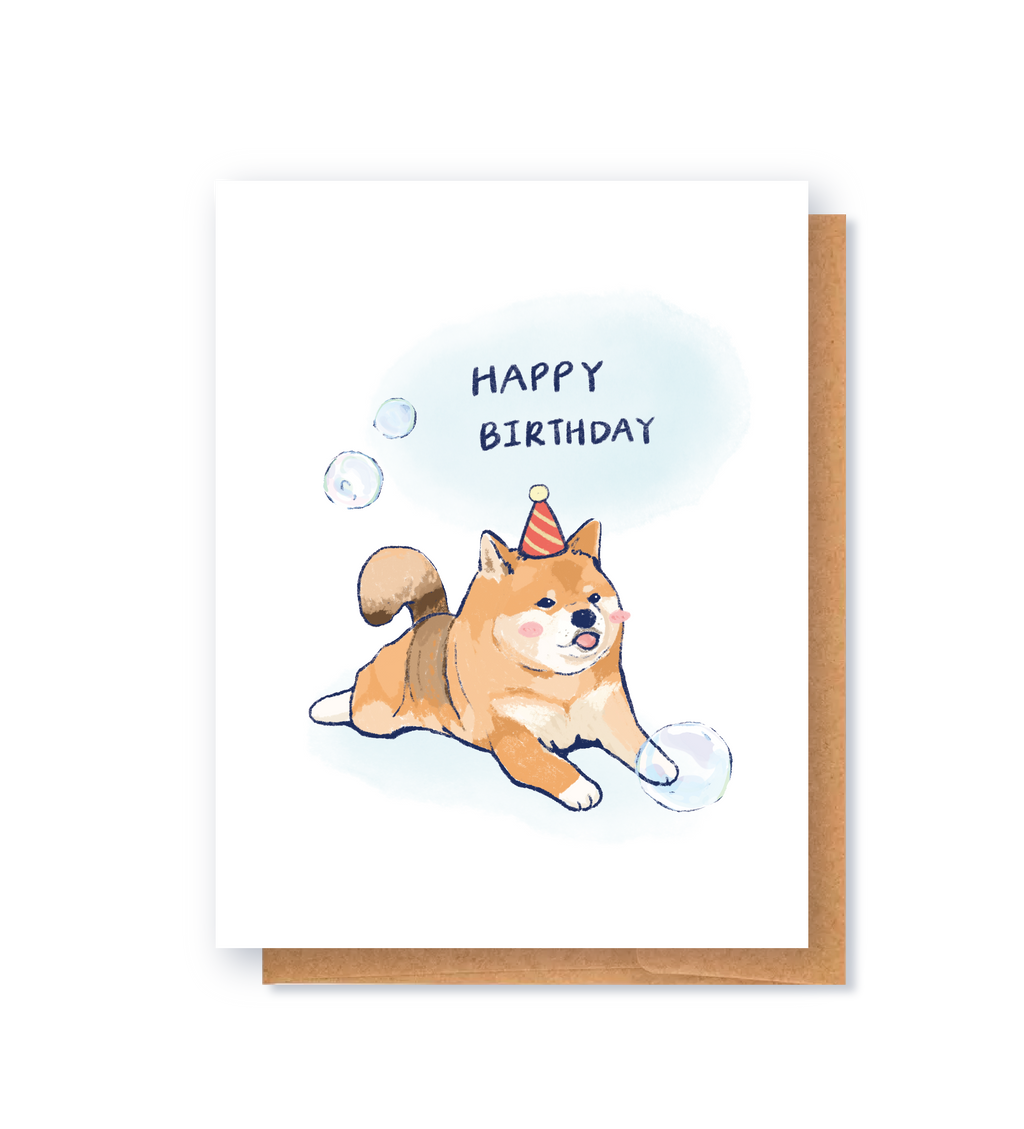 Shiba Birthday Greeting Card