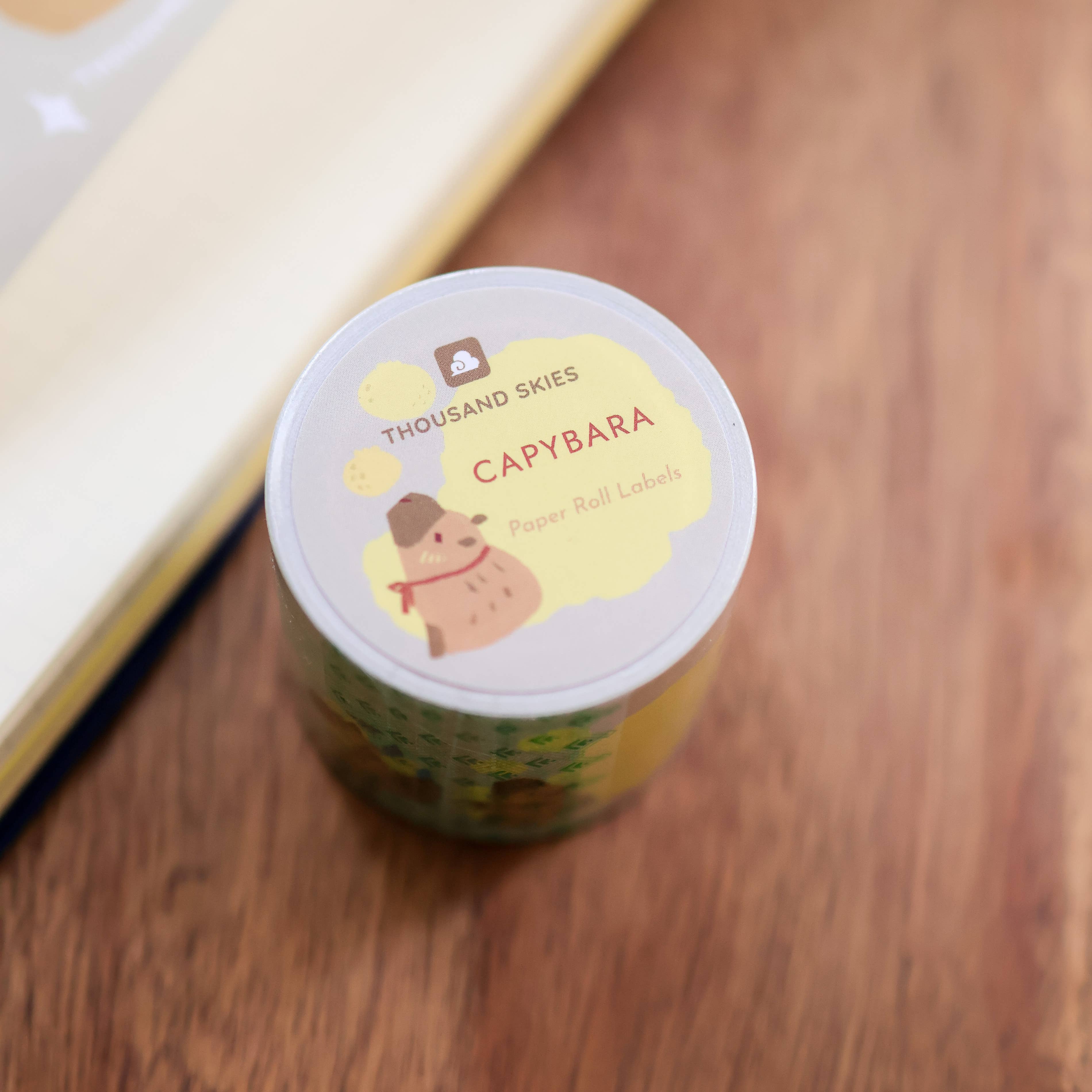 Paper Roll Labels (Kiss Cut) - Capybara