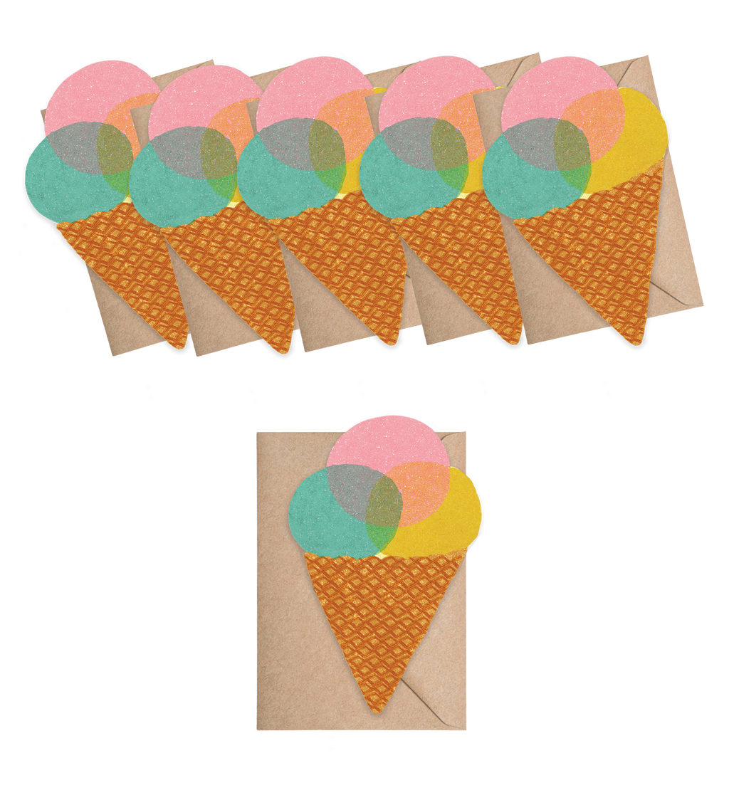 Ice Cream Mini Cards - Box of 6