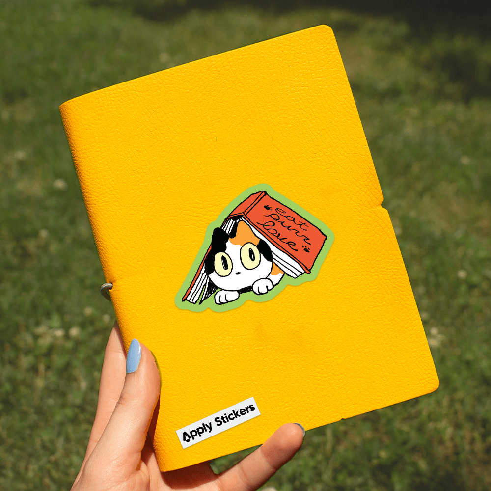 Eat Purr Love Die-Cut Sticker