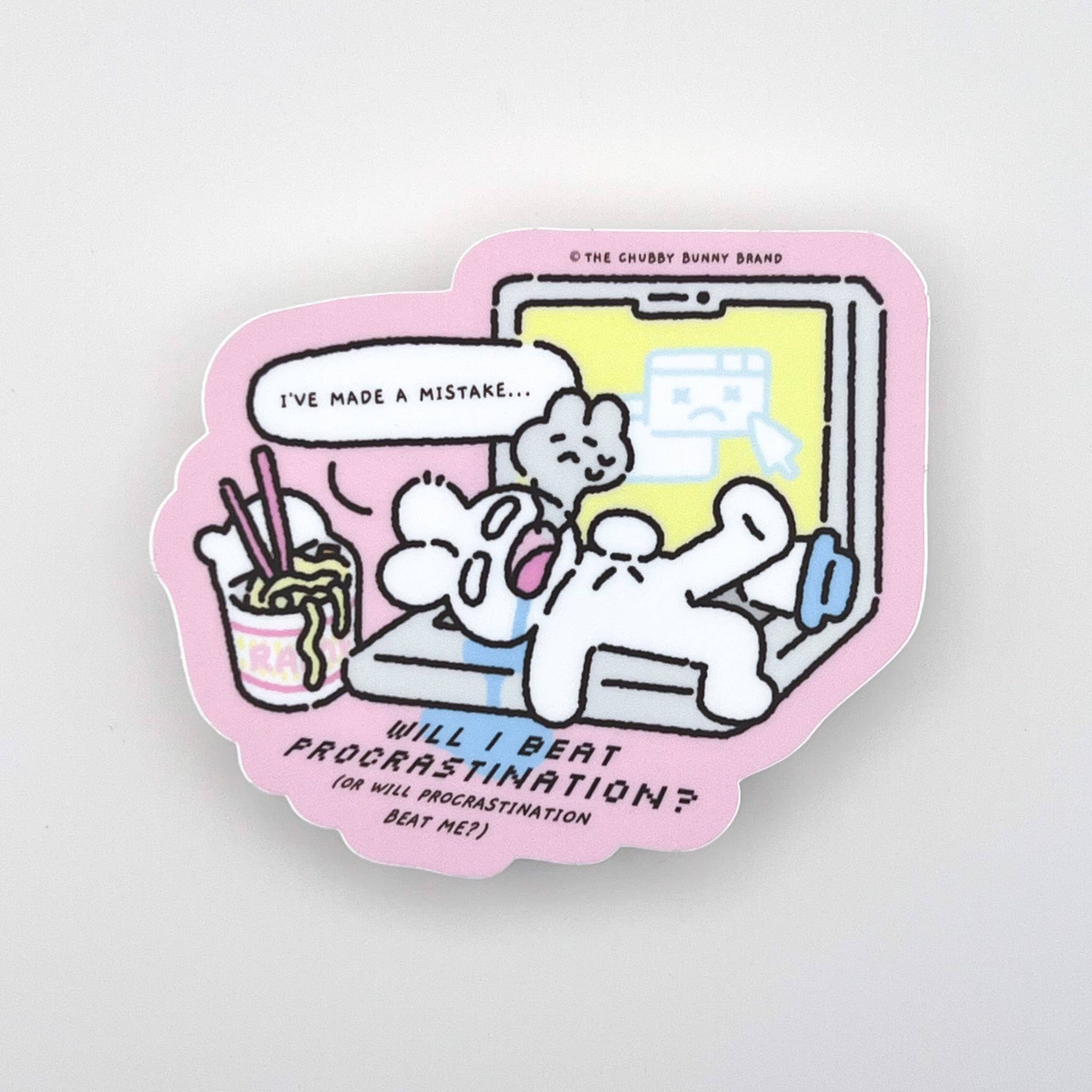Will I Beat Procrastination? Vinyl Sticker