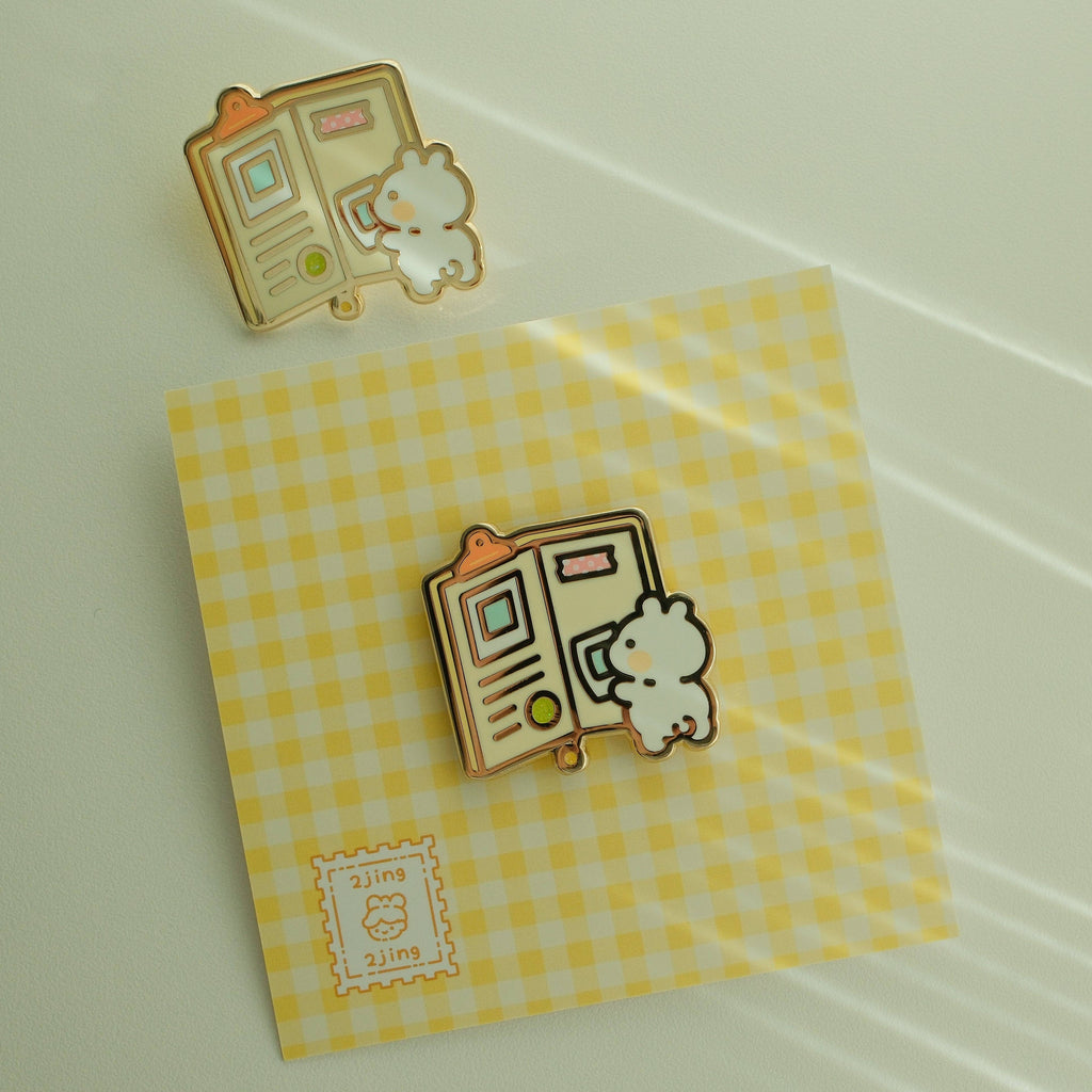 Journaling Bunny Enamel Pin
