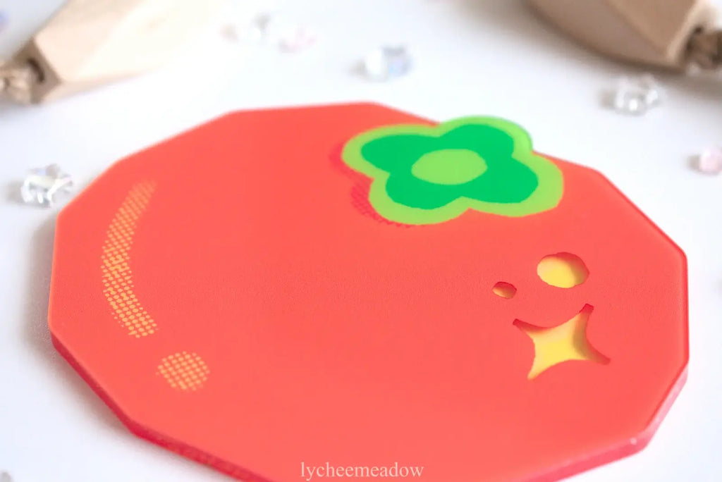 Persimmon Double-sided Coaster