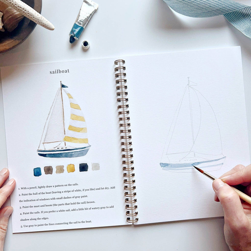 Emily Lex Studio - Seaside watercolor workbook