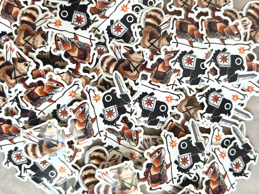 Adventuring D&D Party Sticker