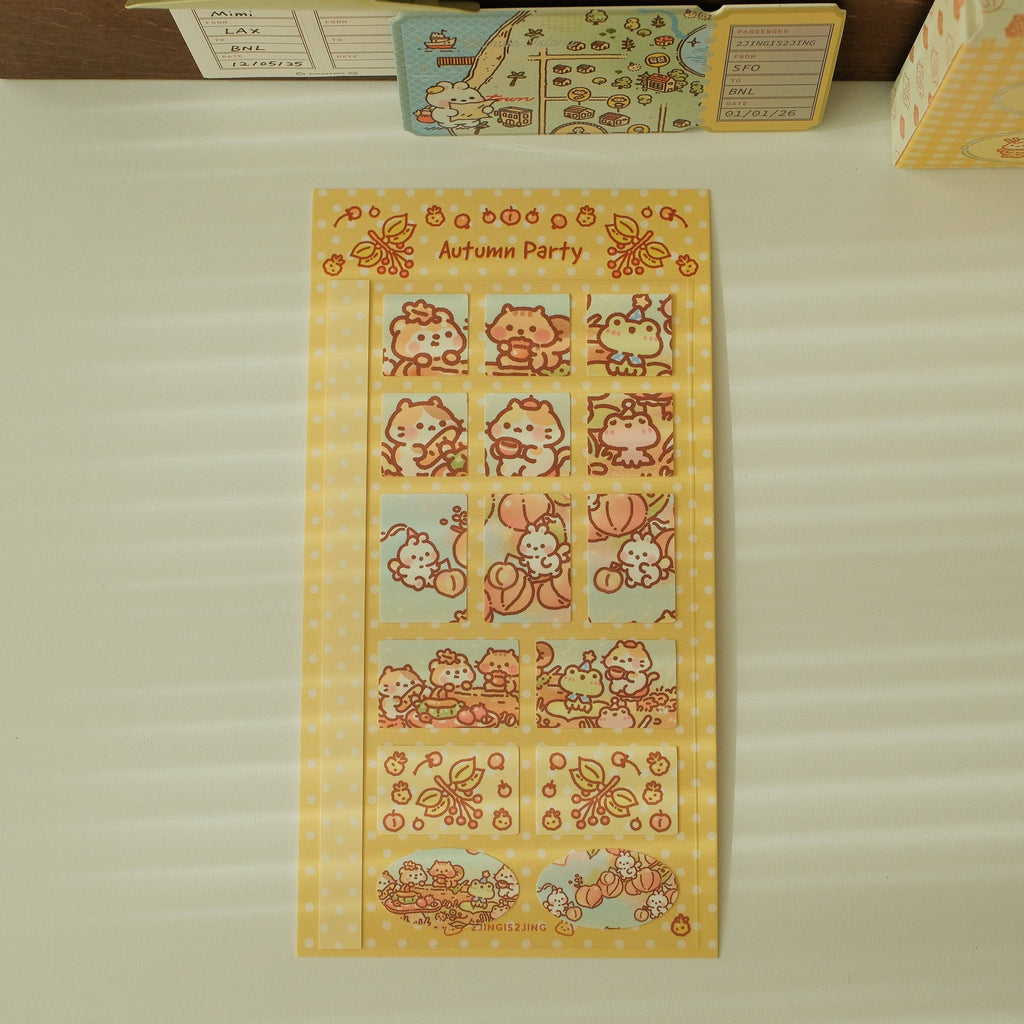 Autumn Party Sticker Sheet