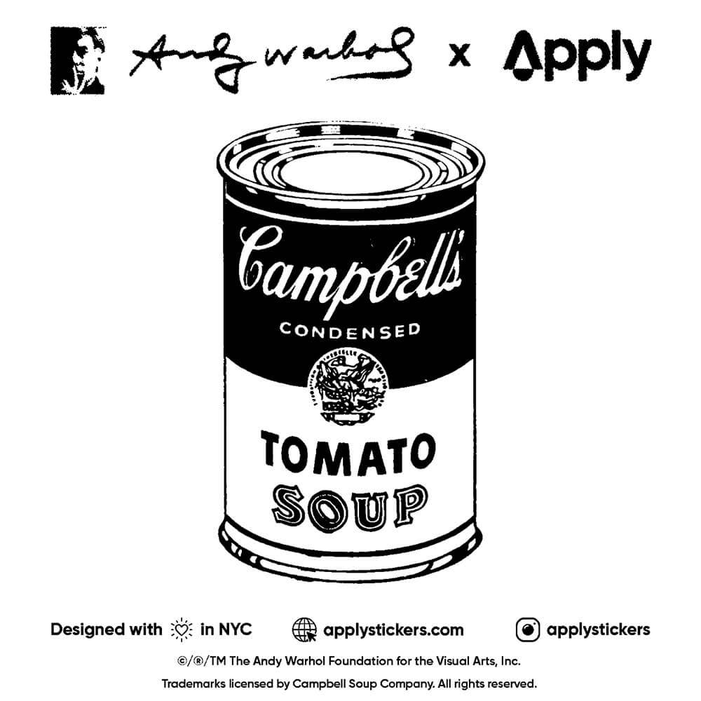 Campbell's Soup Cans by Andy Warhol Sticker Sheet