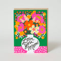 Love You Mom Flowers Greeting Card by Hello!Lucky
