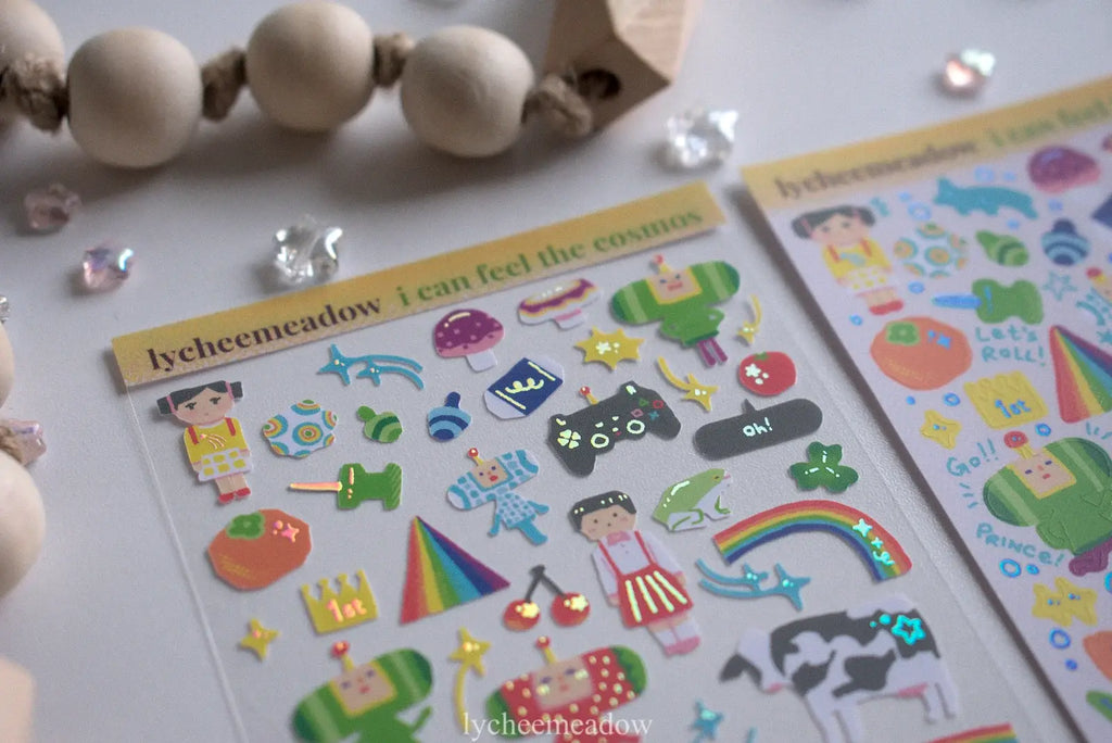I Can See the Cosmos Holographic Sticker Sheet