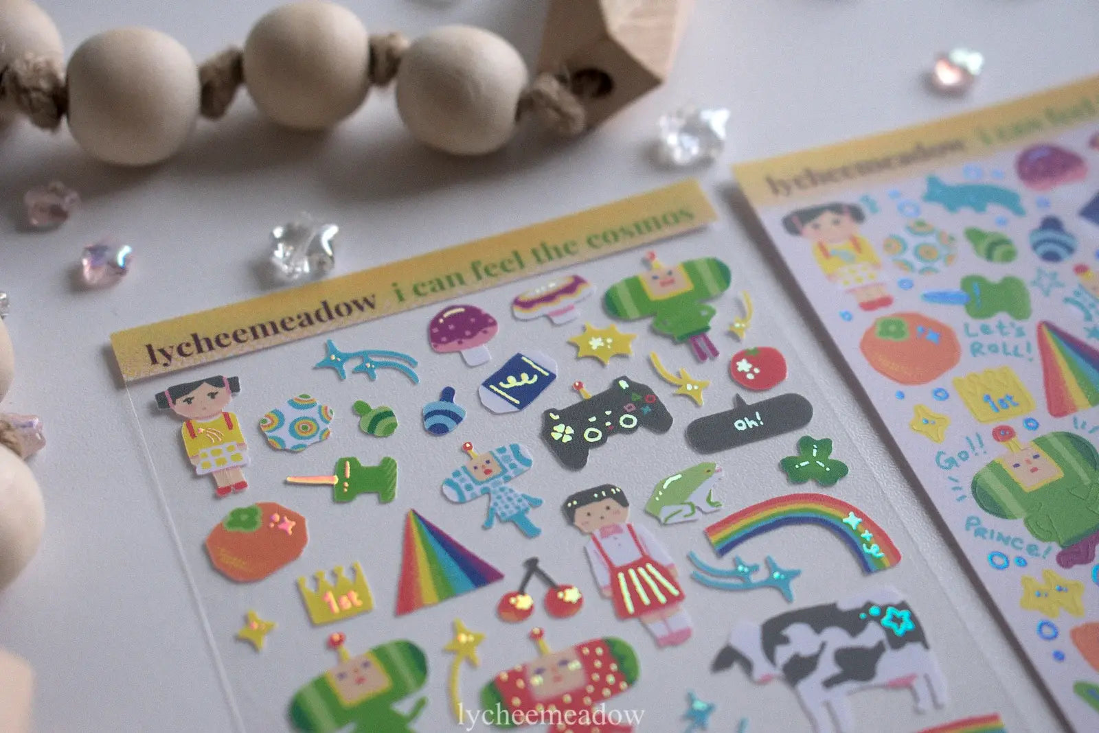 I Can See the Cosmos Holographic Sticker Sheet