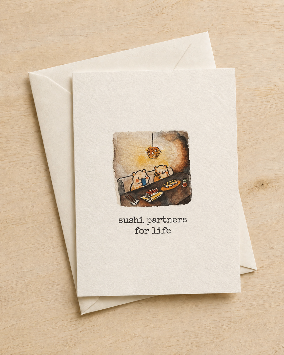 Sushi Partners for Life Greeting Card