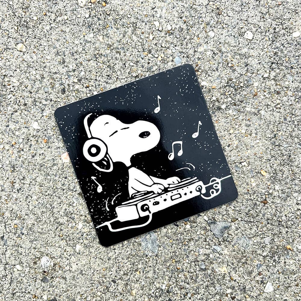 DJ Snoopy - Die-Cut Vinyl Sticker