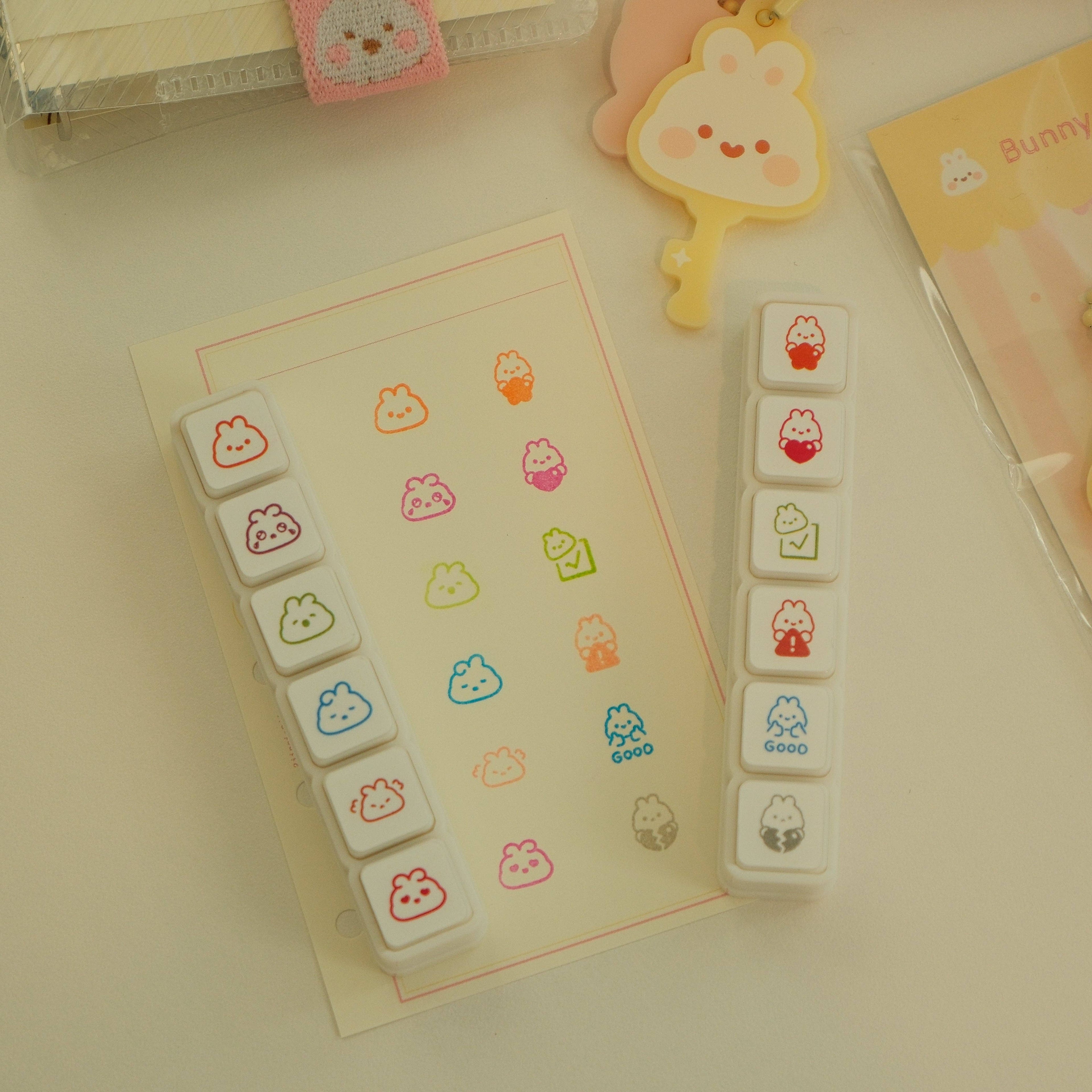 Bunny Button Stamp Set