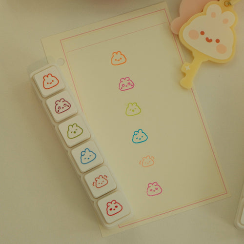 Bunny Button Stamp Set