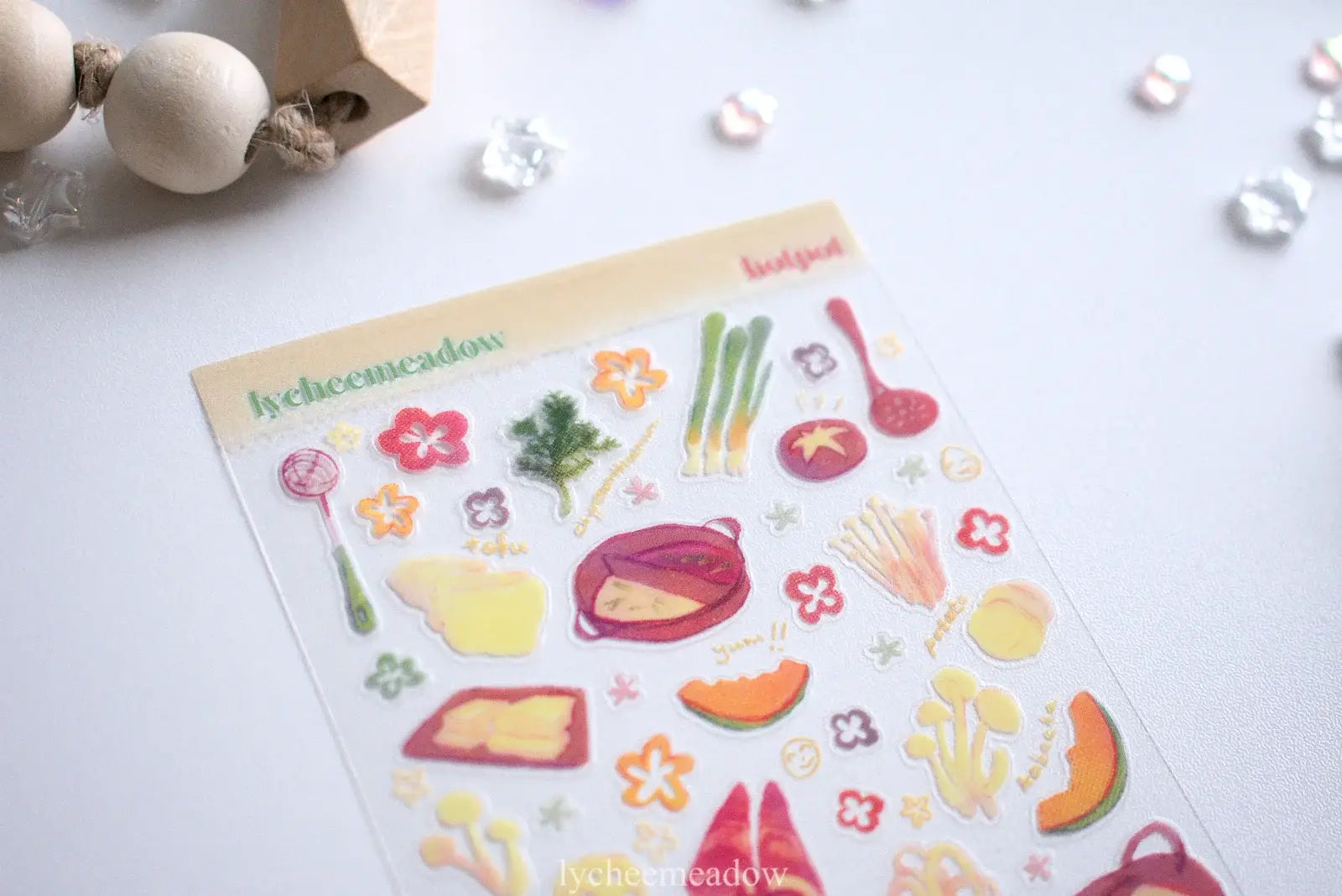 Hotpot Clear Sticker Sheet