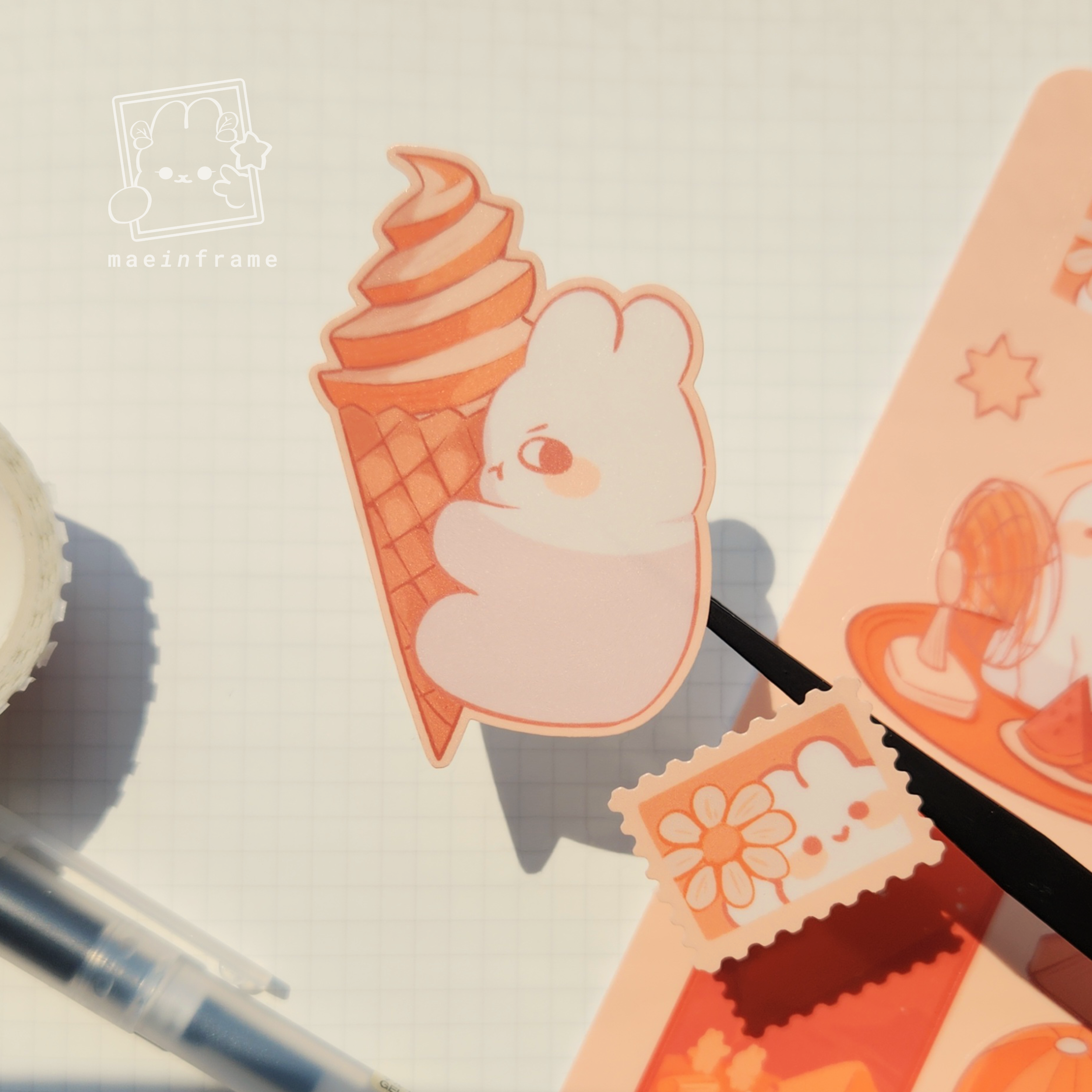 Warm summer vibes | sticker sheet