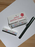 Apple Button Stamps