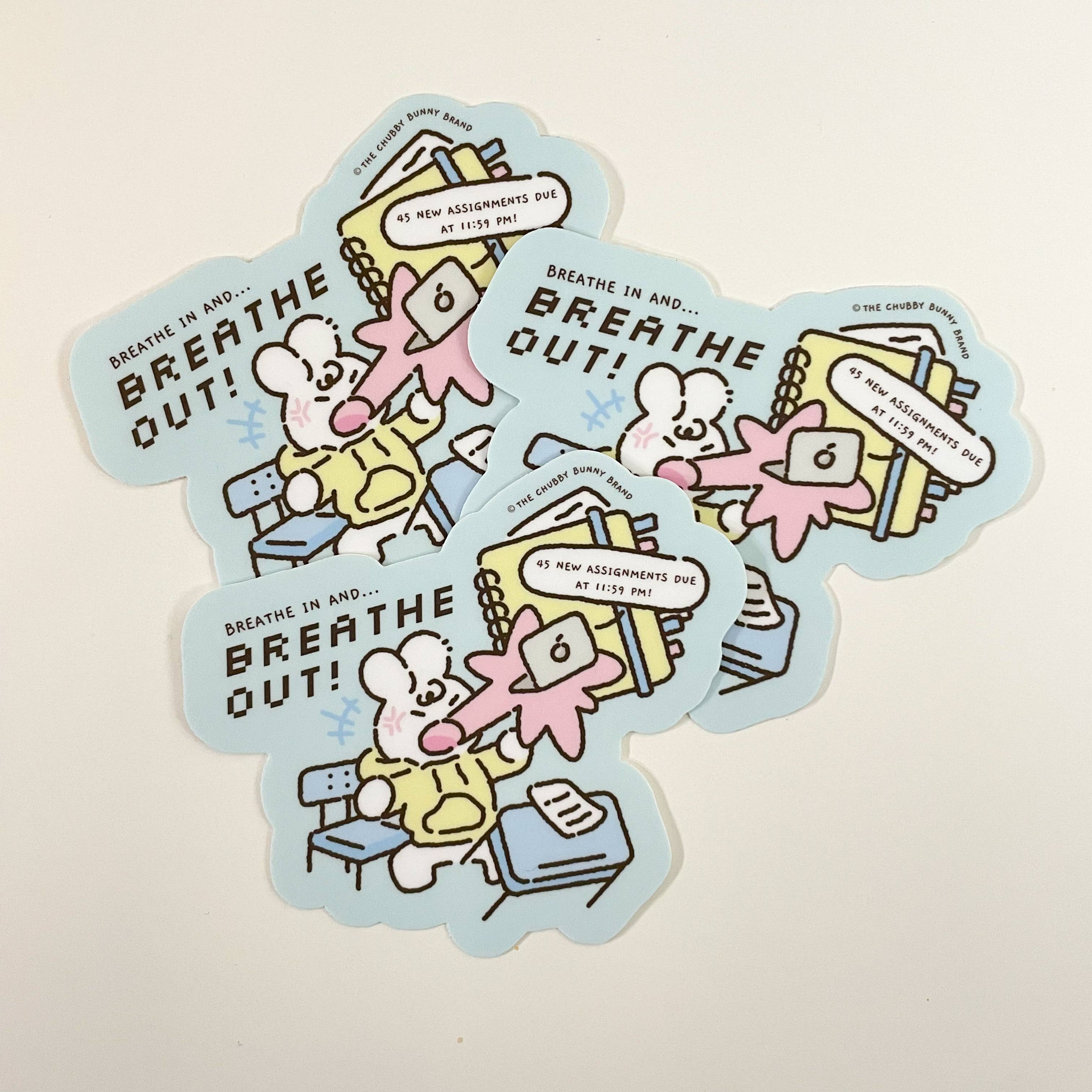 Breathe In Breathe Out - Vinyl Sticker
