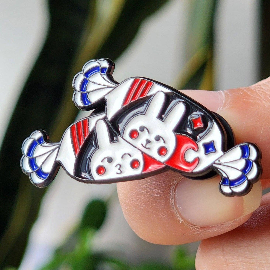 White Rabbit Enamel Enamel Pin