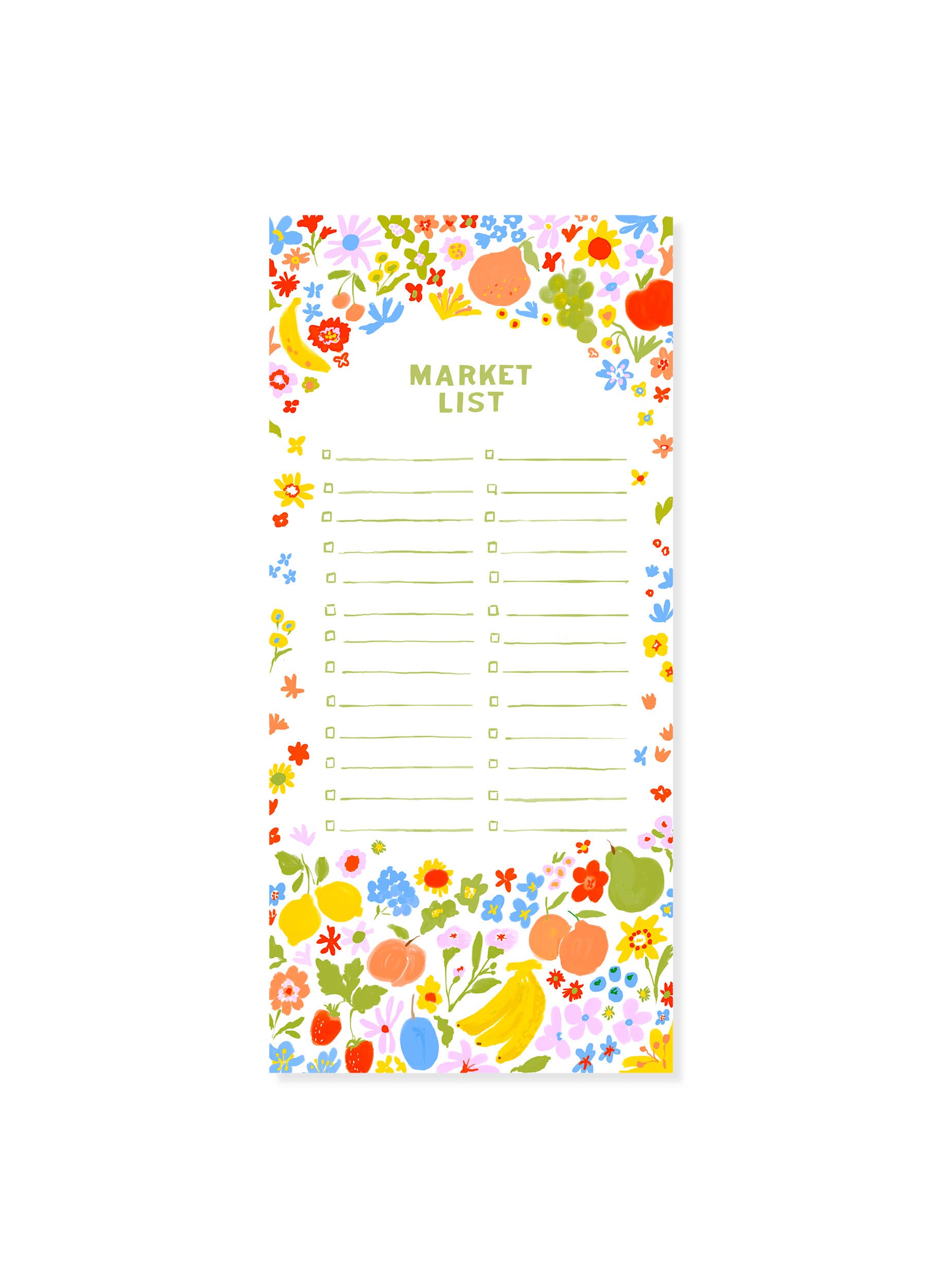 Fruit Market Market Pad – Magnetic Grocery List Notepad