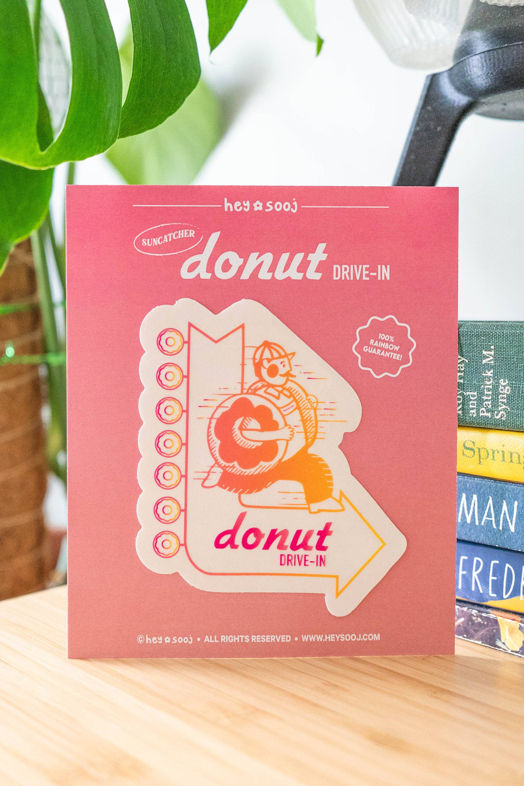 Donut Drive-In Rainbow Maker Decal Sun catcher