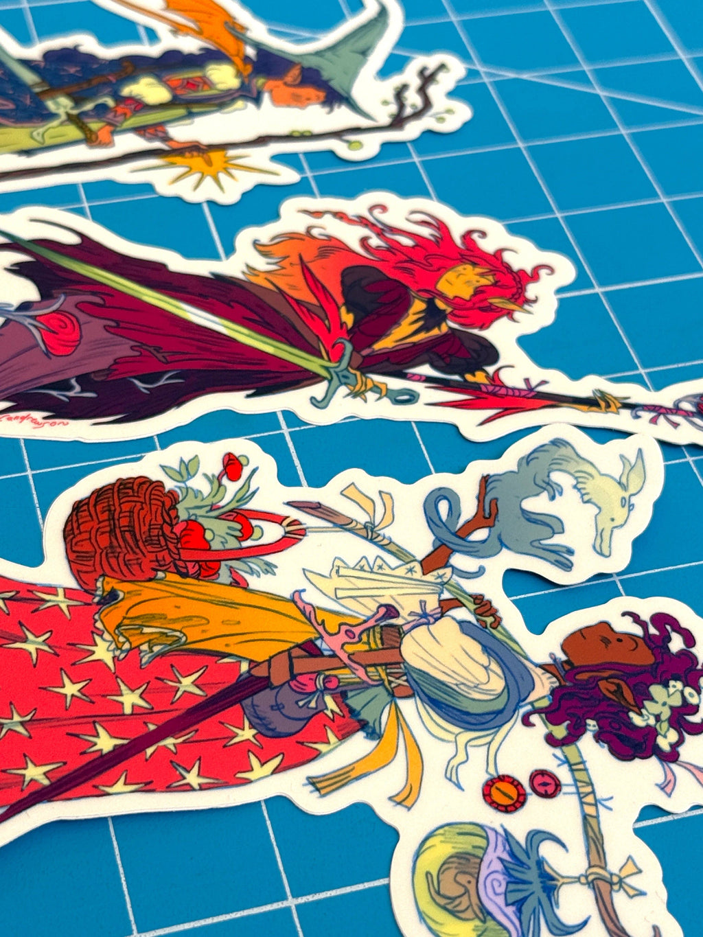 All Three Dragon Witch Stickers