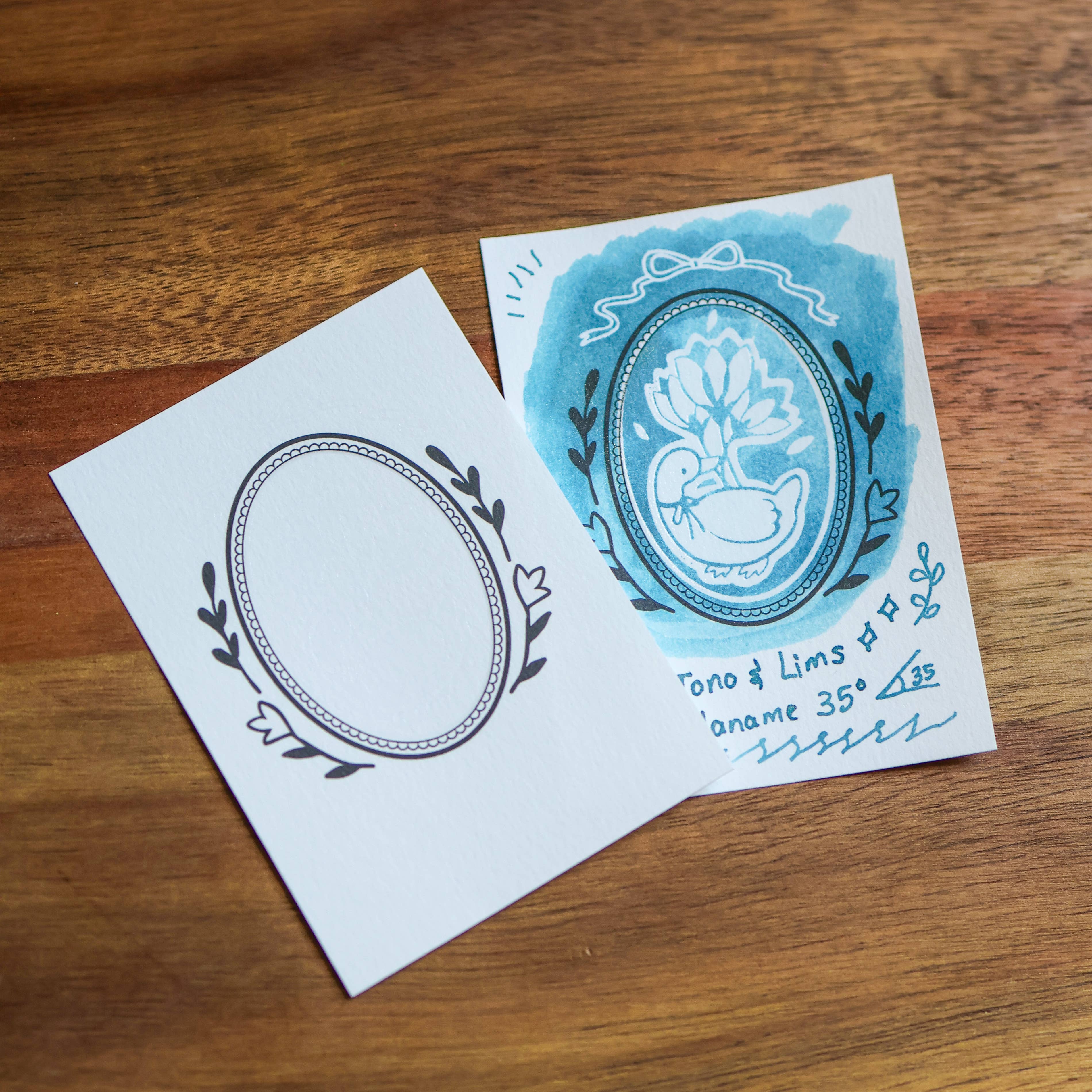 Flower Tales Ink Cards