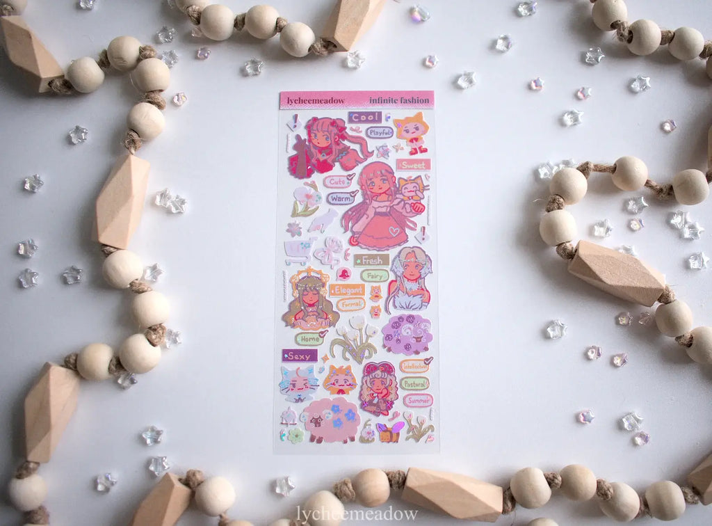 Infinite Fashion Holographic Sticker Sheet