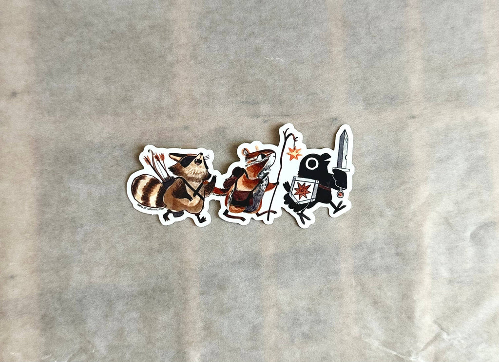 Adventuring D&D Party Sticker