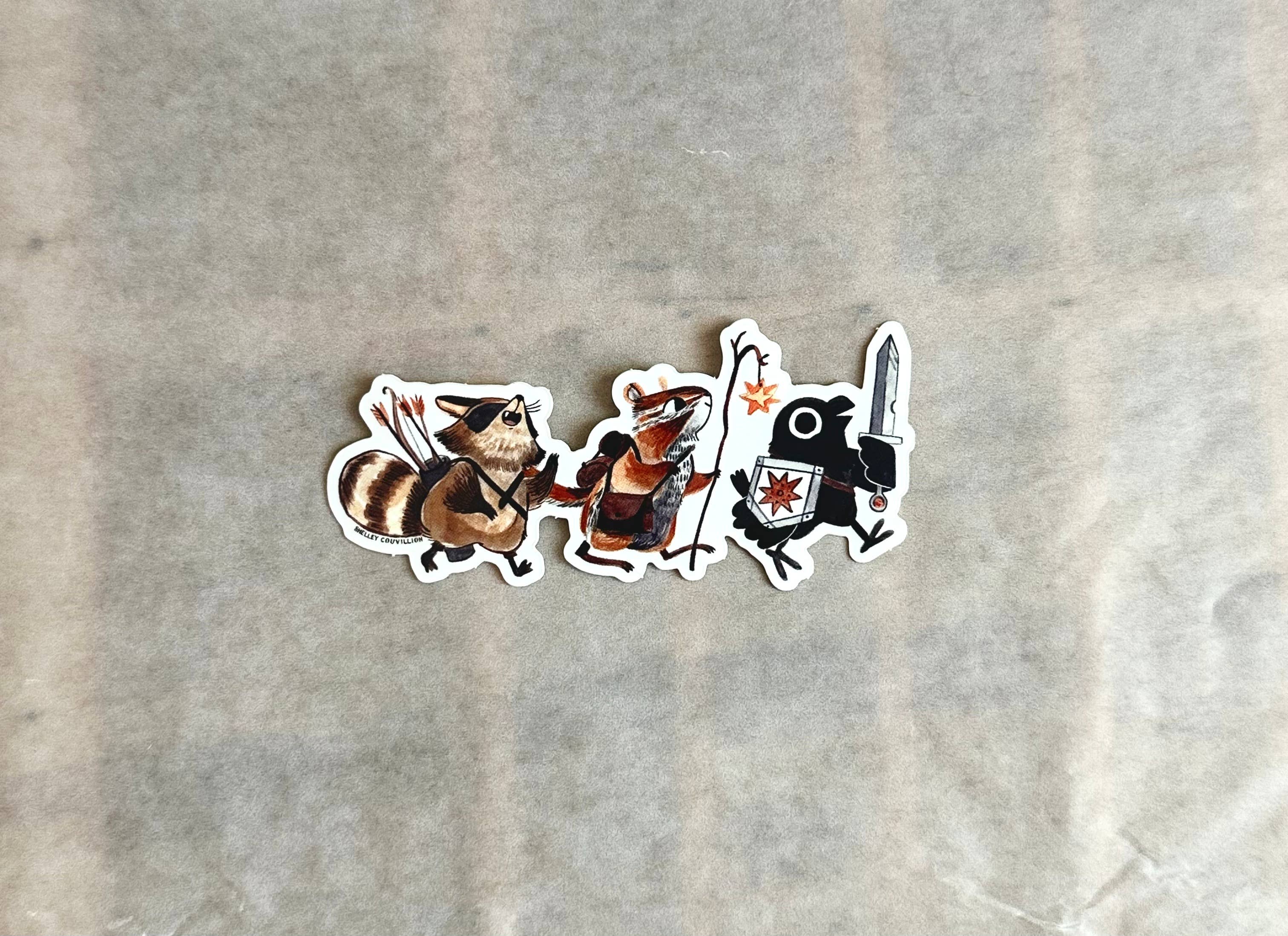 Adventuring D&D Party Sticker