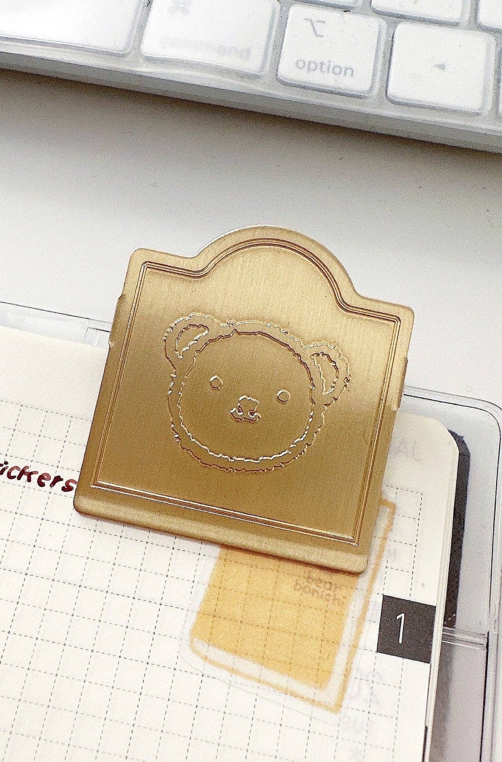 Bear with Me Brass Clip