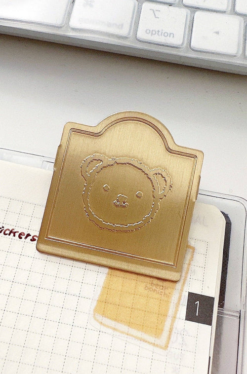 Bear with Me Brass Clip