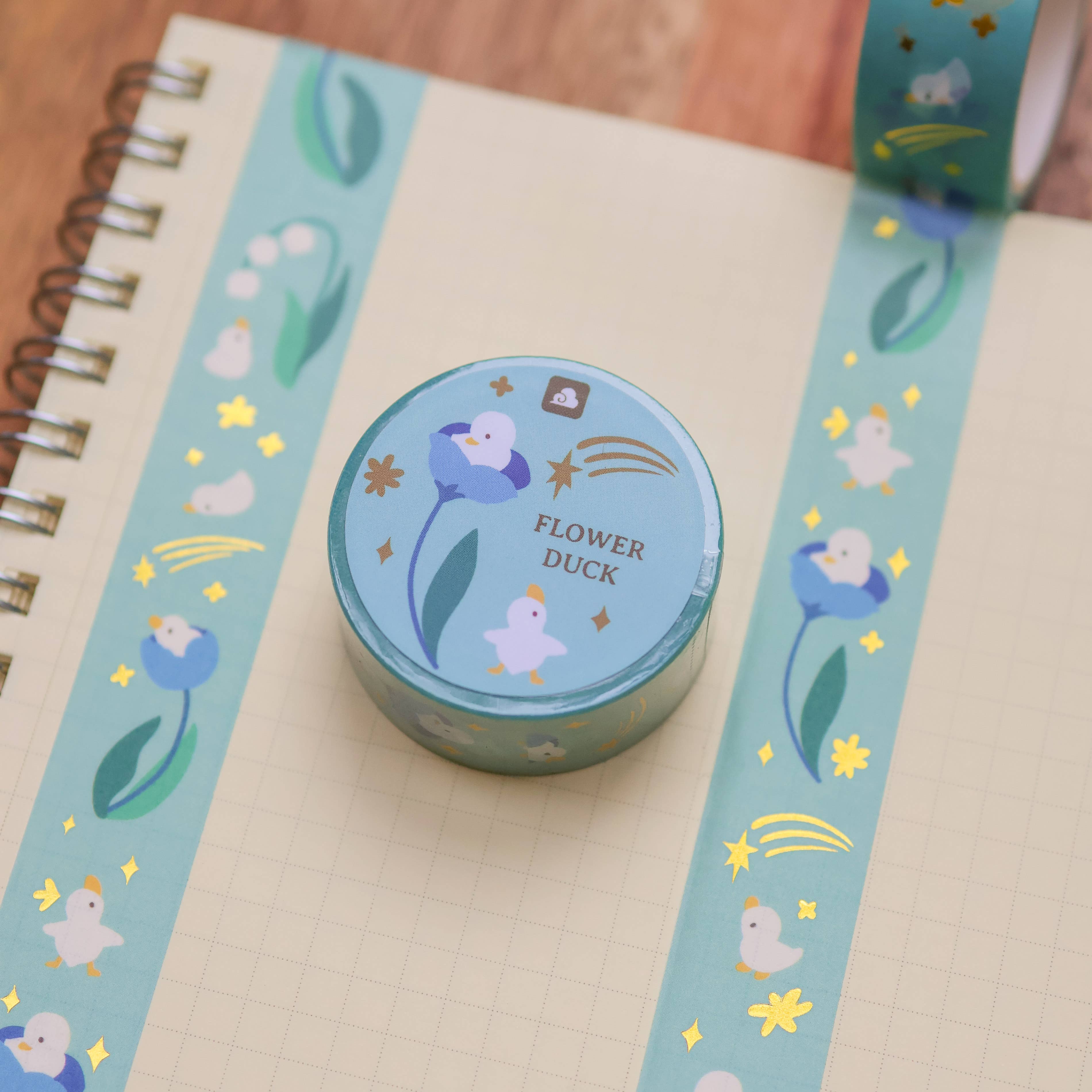 Flower Duck Washi Tape
