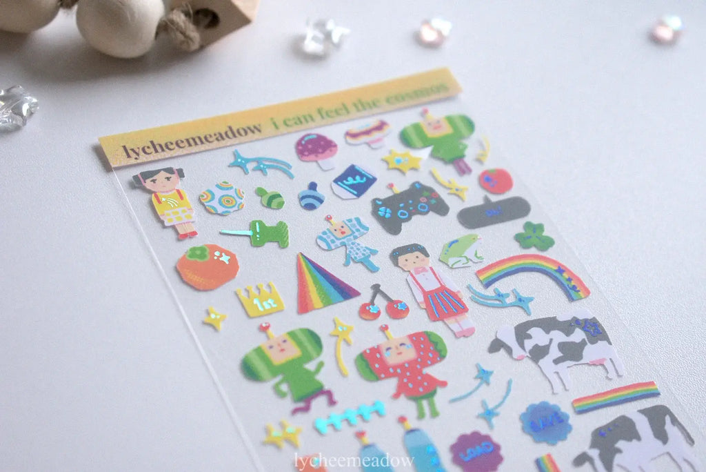 I Can See the Cosmos Holographic Sticker Sheet