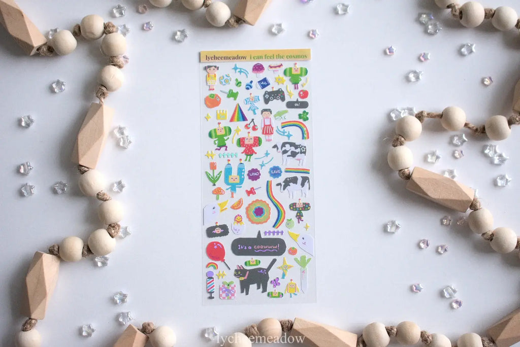 I Can See the Cosmos Holographic Sticker Sheet