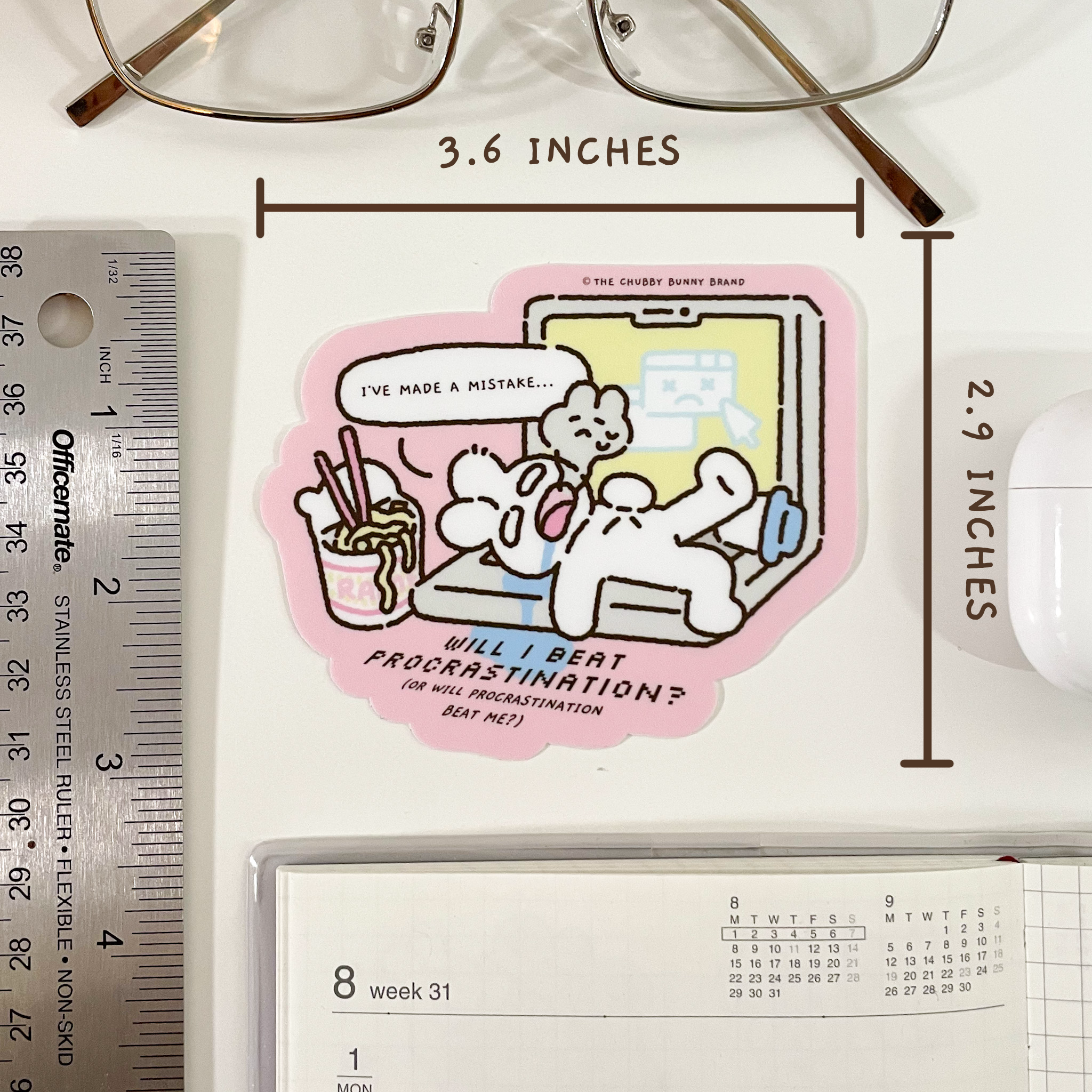 Will I Beat Procrastination? Vinyl Sticker