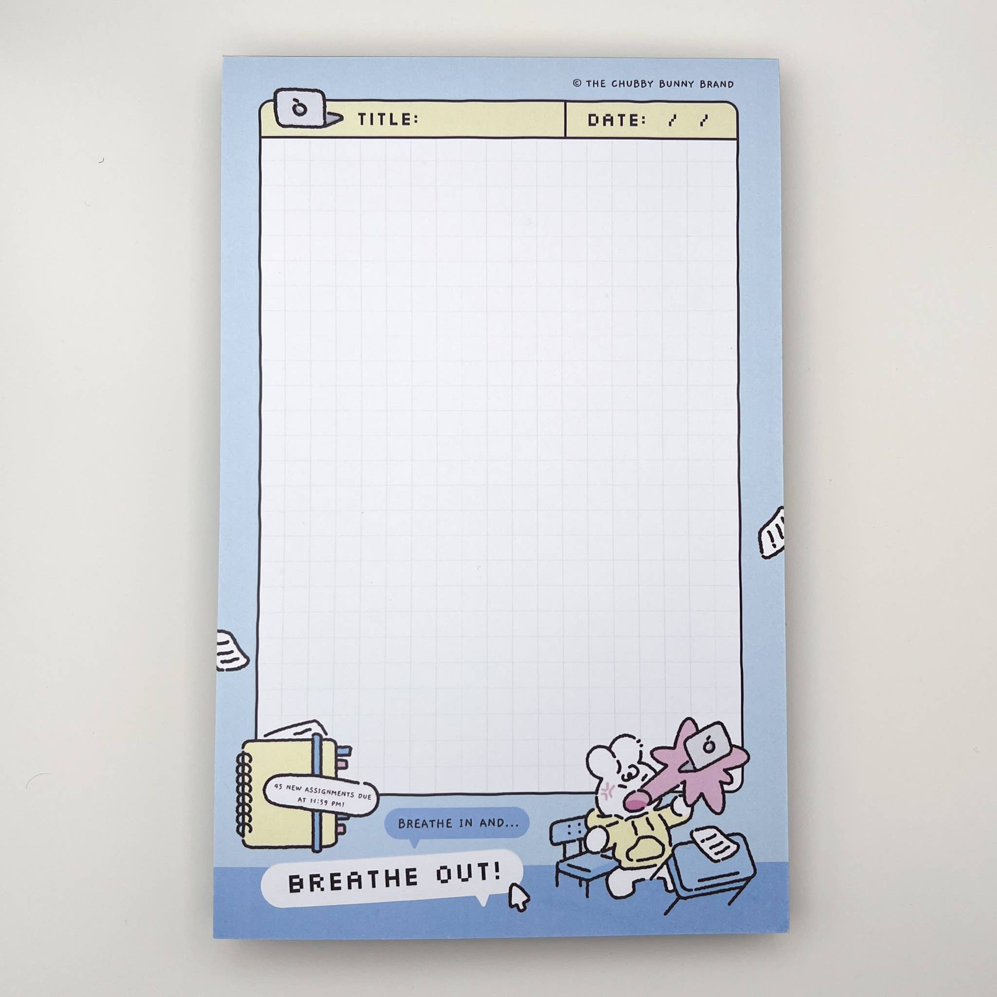 Breathe In Breathe Out Memo Pad