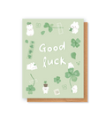 Good Luck Clover Greeting Card