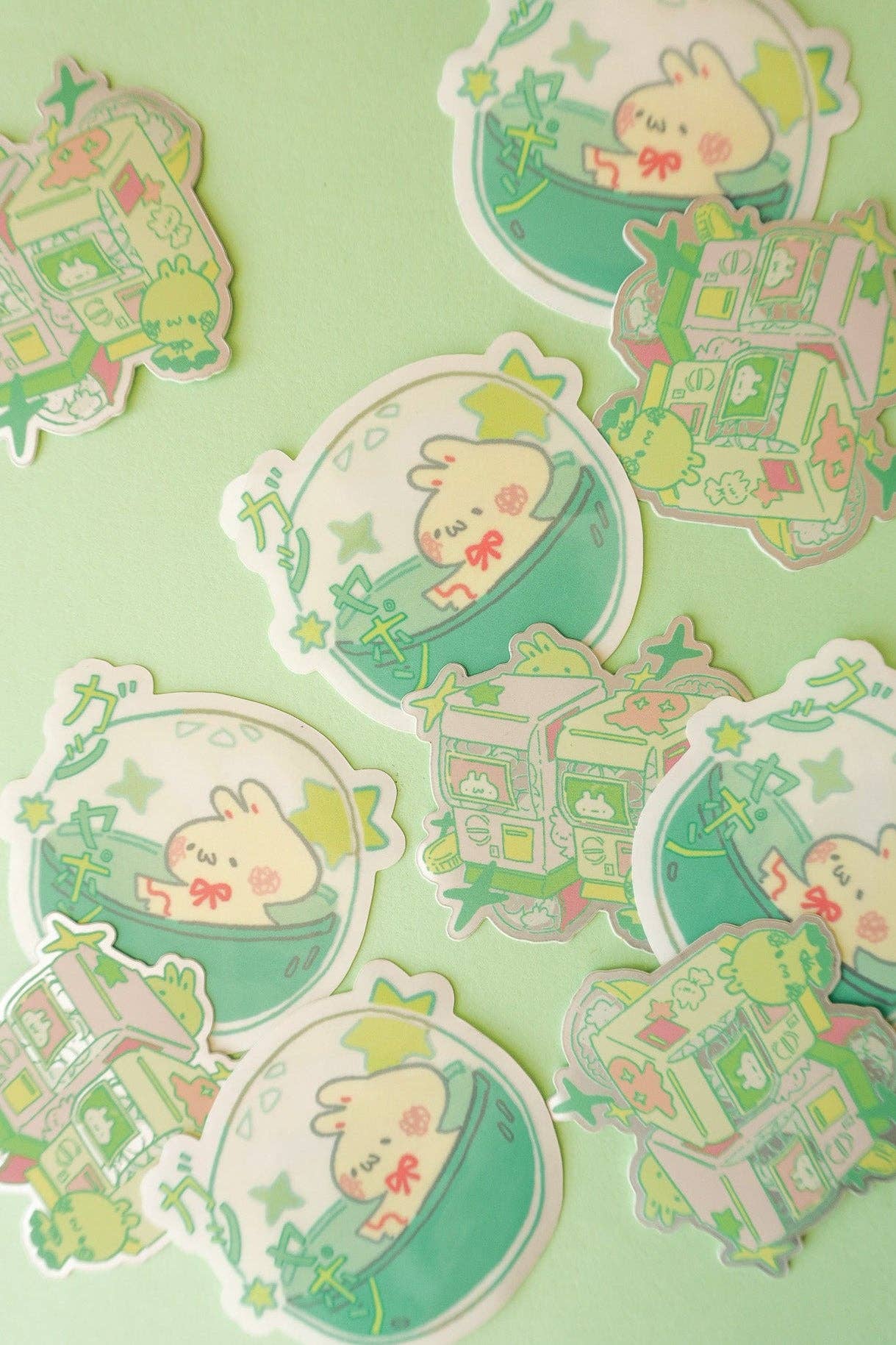 Gachapon Trinket Vinyl Stickers