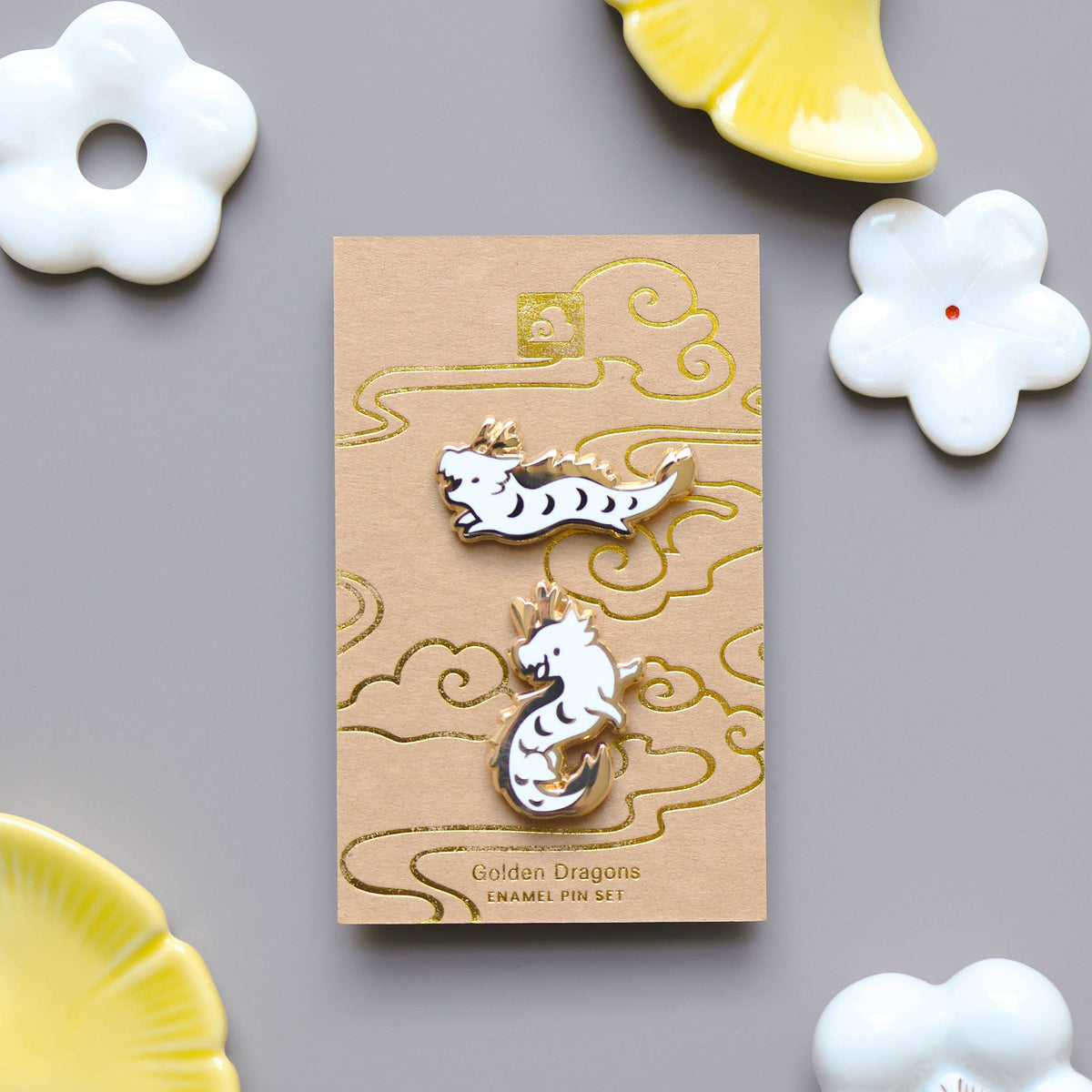 Enamel Pin - Happy Dragons Pin Set