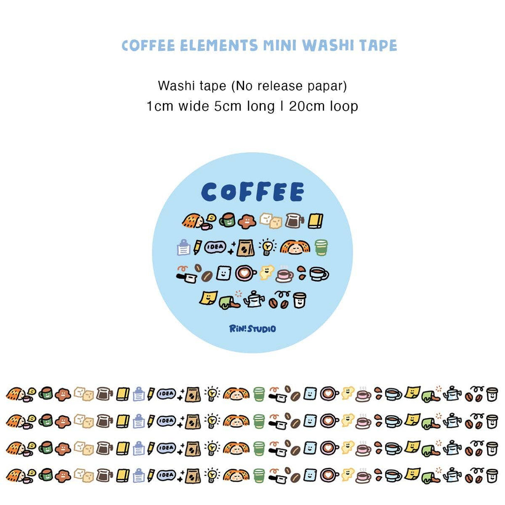 Coffee mini Washi Tape