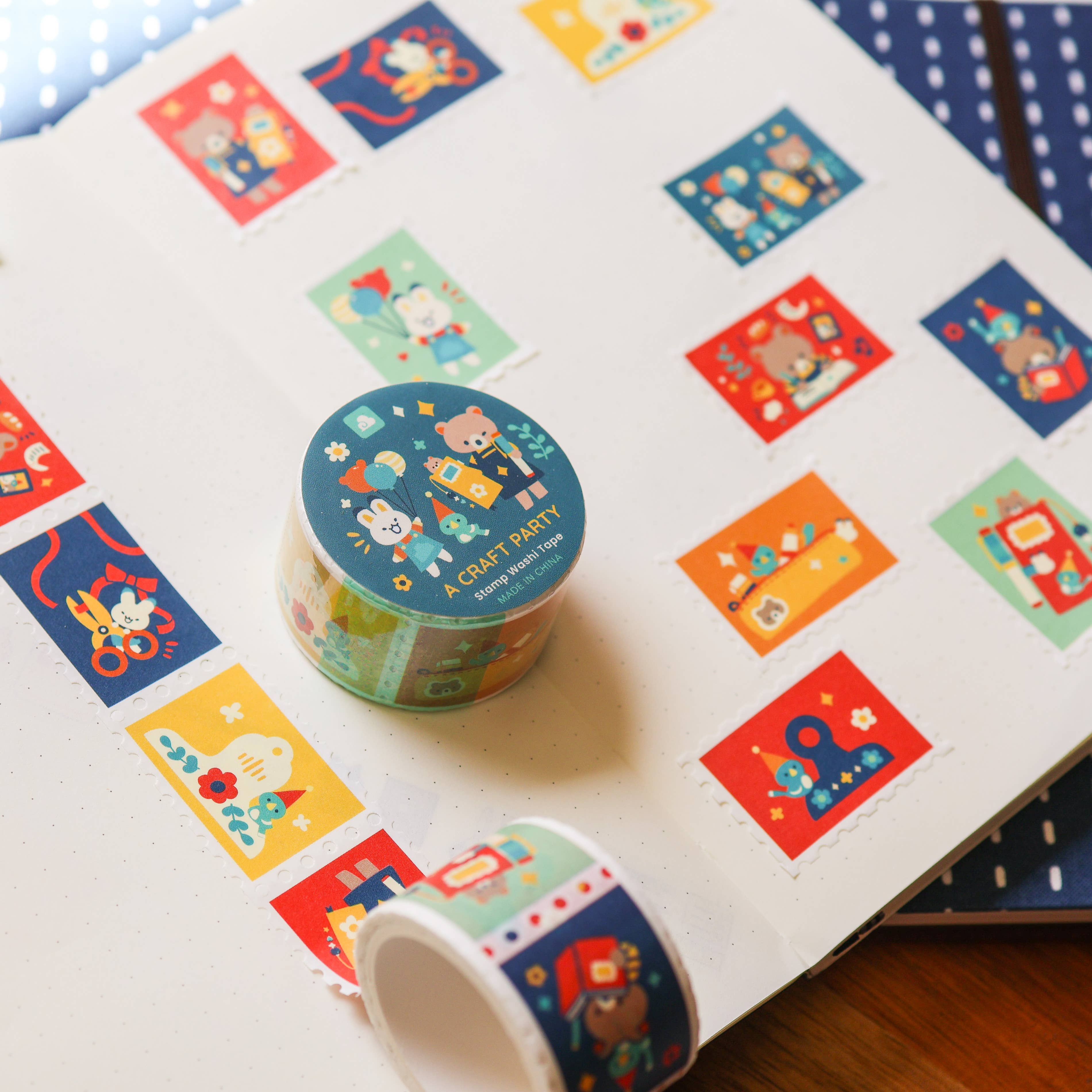 Stamp Washi Tape - A Craft Party
