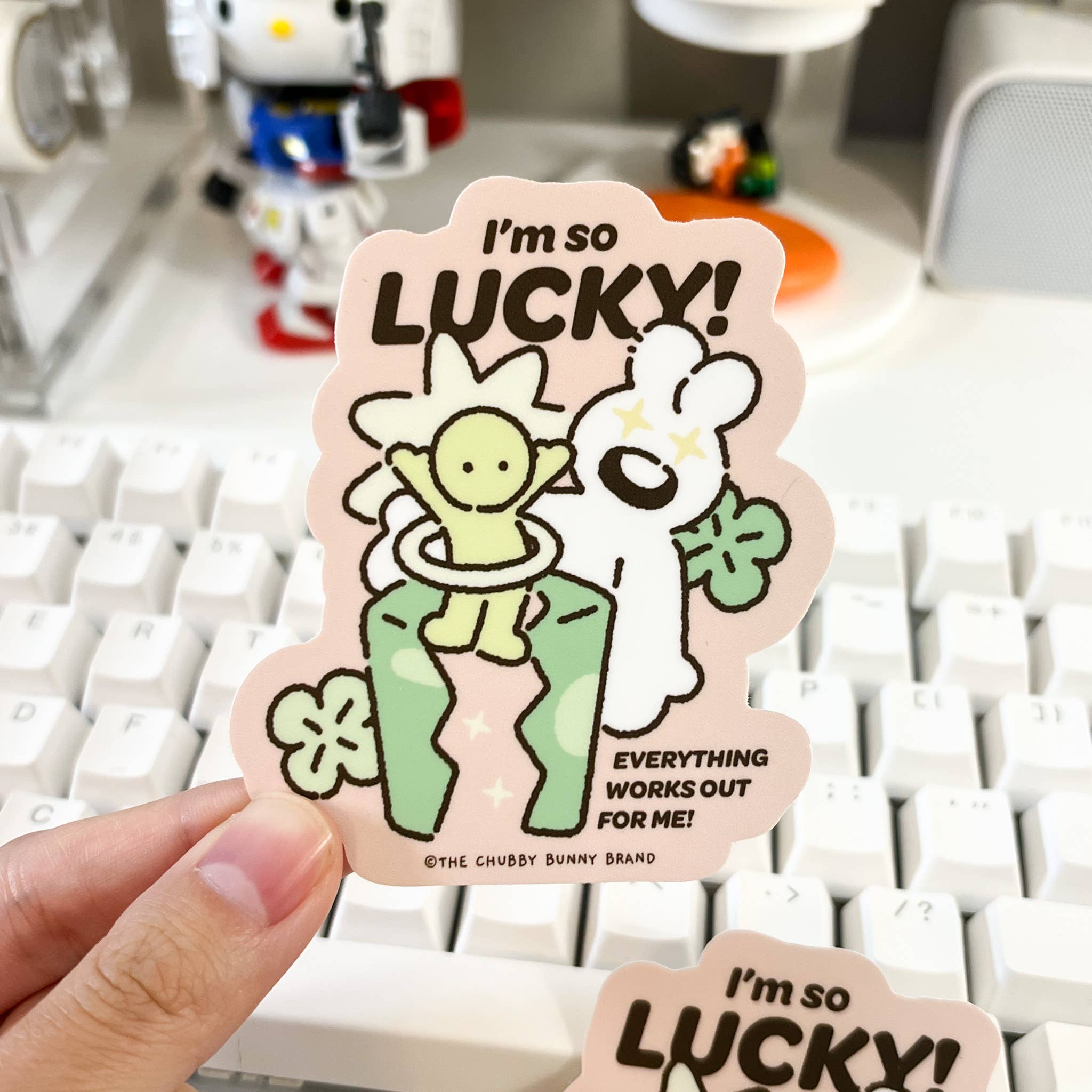 I'm So Lucky - Vinyl Sticker