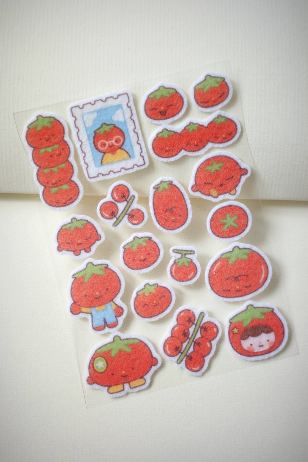 Tomatoes • felt sticker sheet